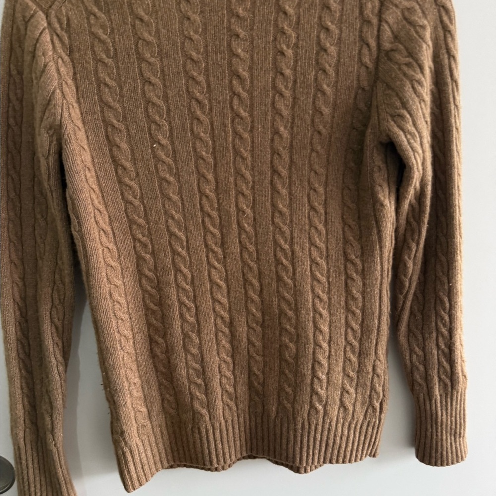 J. Crew Cable Knit Cardigan in Tan - Picture 3 of 5